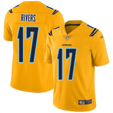 Los Angeles Chargers NFL Football Philip Rivers Gold Jersey Youth Limited #17 Inverted Legend
